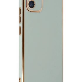 Samsung Galaxy A03 Kılıf Volet Silikon - Açık Yeşil-(5796)