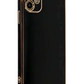 iPhone 12 Kılıf Volet Silikon - Siyah-(5796)
