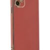 iPhone 12 Kılıf Volet Silikon - Kırmızı-(5796)