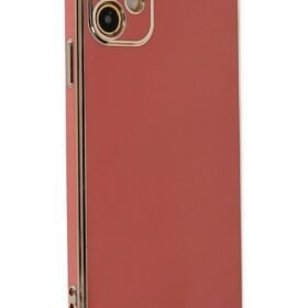 iPhone 12 Kılıf Volet Silikon - Kırmızı-(5796)