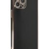 iPhone 12 Pro Kılıf Volet Silikon - Siyah-(5796)