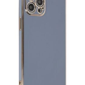 iPhone 12 Pro Kılıf Volet Silikon - Mavi-(5796)