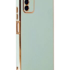 Samsung Galaxy A03S Kılıf Volet Silikon - Açık Yeşil-(5796)