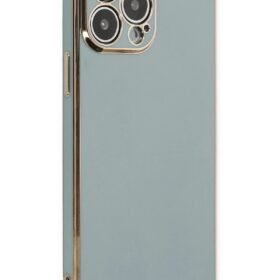 iPhone 13 Pro Kılıf Volet Silikon - Açık Yeşil-(5796)