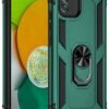 Samsung Galaxy A03 Kılıf Sofya Yüzüklü Silikon Kapak - Yeşil-(5796)