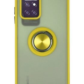 Xiaomi Redmi 10 2022 Kılıf Montreal Yüzüklü Silikon Kapak - Sarı-(5796)