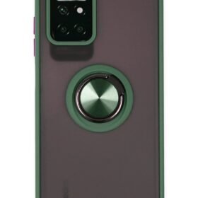 Xiaomi Redmi 10 2022 Kılıf Montreal Yüzüklü Silikon Kapak - Yeşil-(5796)
