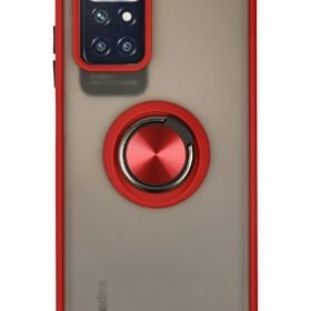 Xiaomi Redmi 10 2022 Kılıf Montreal Yüzüklü Silikon Kapak - Kırmızı-(5796)