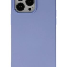 iPhone 14 Pro Kılıf Nano içi Kadife Silikon - Lila-(5796)