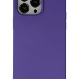 iPhone 14 Pro Max Kılıf Nano içi Kadife Silikon - Mor-(5796)