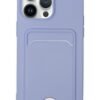 iPhone 14 Pro Kılıf Kelvin Kartvizitli Silikon - Lila-(5796)