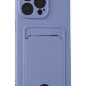 iPhone 14 Pro Max Kılıf Kelvin Kartvizitli Silikon - Lila-(5796)