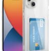 iPhone 14 Kılıf Kart Şeffaf Silikon - Şeffaf-(5796)