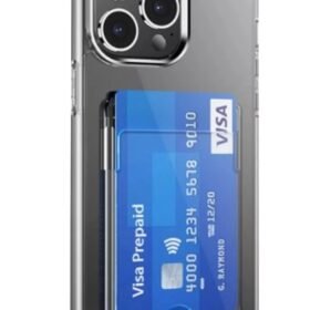 iPhone 14 Pro Kılıf Kart Şeffaf Silikon - Şeffaf-(5796)