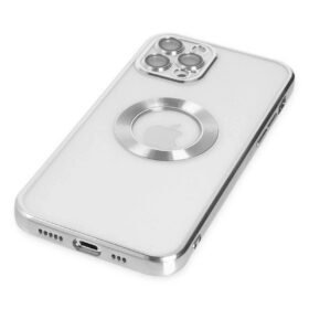 iPhone 12 Pro Kılıf Slot Silikon - Gümüş-(5796)