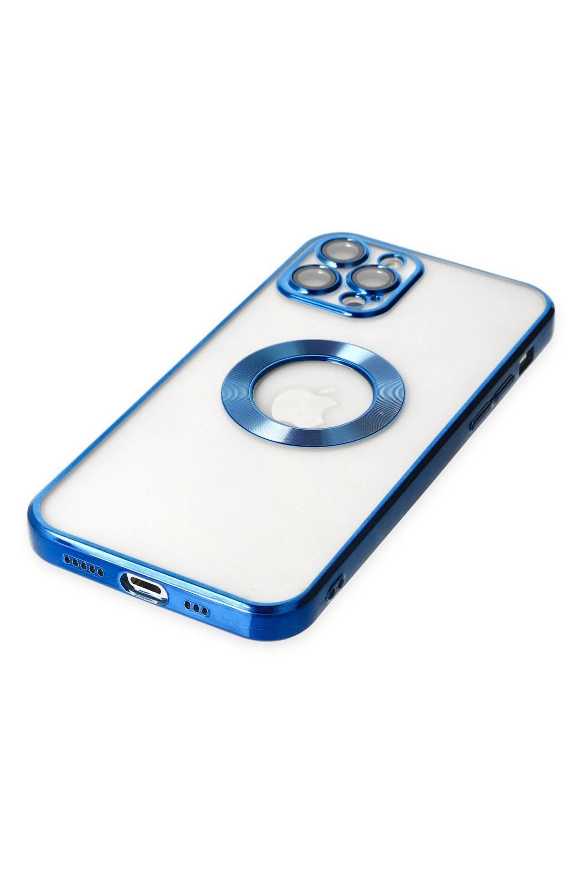 iPhone 12 Pro Kılıf Slot Silikon - Mavi-(5796) - Görsel 2