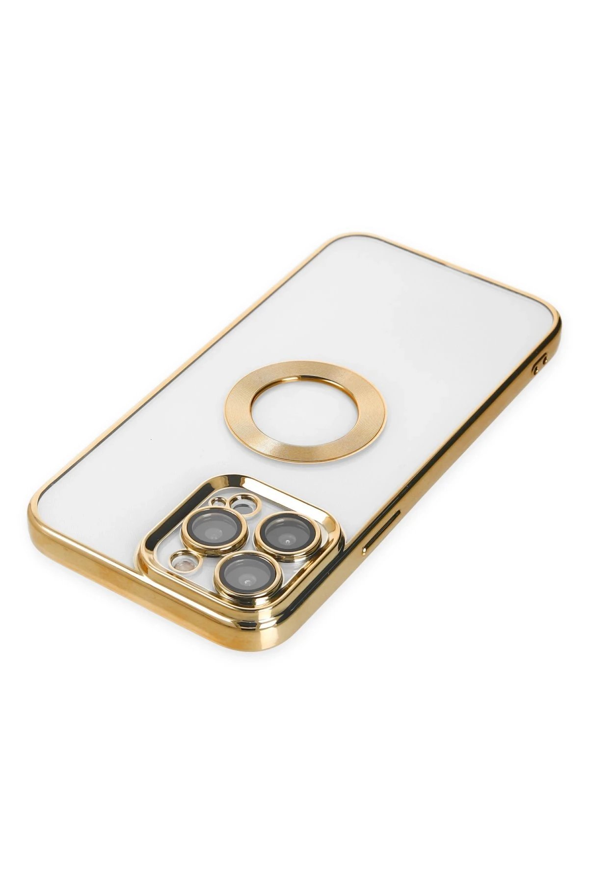 iPhone 14 Pro Max Kılıf Slot Silikon - Gold-(5796) - Görsel 5