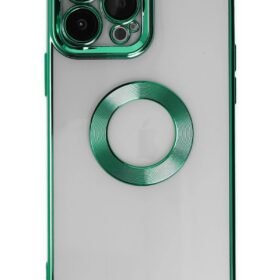 iPhone 14 Pro Max Kılıf Slot Silikon - Köknar Yeşili-(5796)