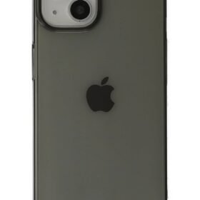 iPhone 14 Plus Kılıf Pc Sert Şeffaf Kapak - Siyah-(5796)