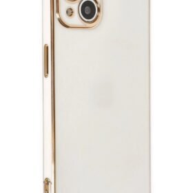iPhone 14 Kılıf Volet Silikon - Beyaz-(5796)