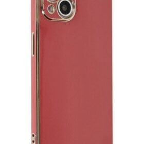iPhone 14 Kılıf Volet Silikon - Kırmızı-(5796)