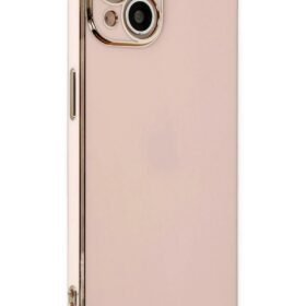 iPhone 14 Kılıf Volet Silikon - Pembe-(5796)