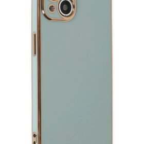 iPhone 14 Kılıf Volet Silikon - Açık Yeşil-(5796)