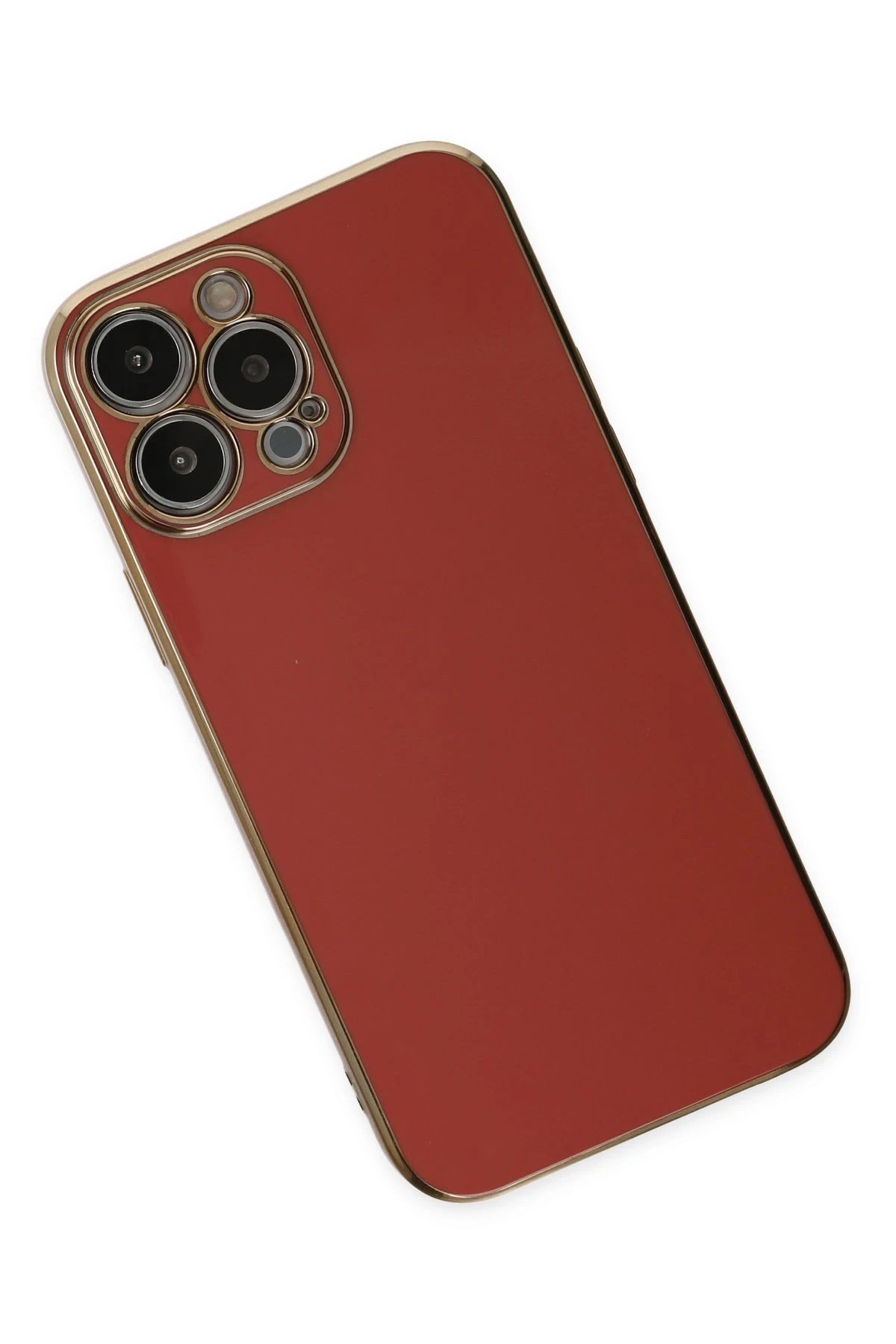 iPhone 14 Pro Kılıf Volet Silikon - Kırmızı-(5796) - Görsel 3