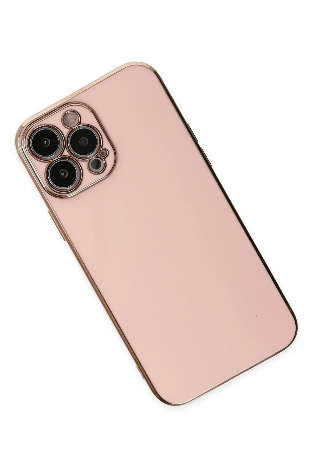 iPhone 14 Pro Kılıf Volet Silikon - Pembe-(5796) - Görsel 3