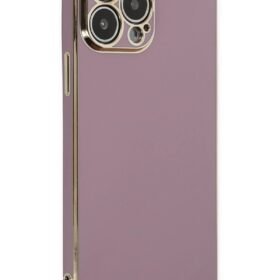 iPhone 14 Pro Kılıf Volet Silikon - Mor-(5796)