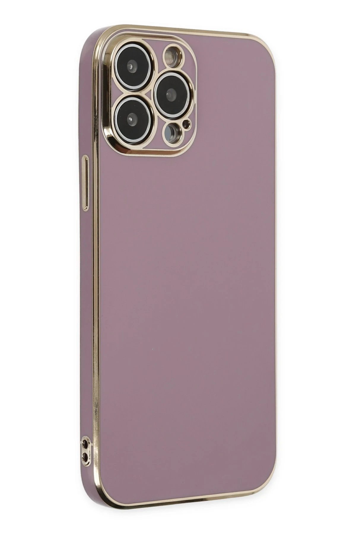 iPhone 14 Pro Kılıf Volet Silikon - Mor-(5796)