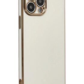 iPhone 14 Pro Max Kılıf Volet Silikon - Beyaz-(5796)
