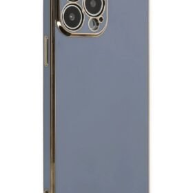 iPhone 14 Pro Max Kılıf Volet Silikon - Mavi-(5796)