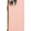 iPhone 14 Pro Max Kılıf Volet Silikon - Pembe-(5796)