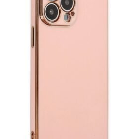 iPhone 14 Pro Max Kılıf Volet Silikon - Pembe-(5796)