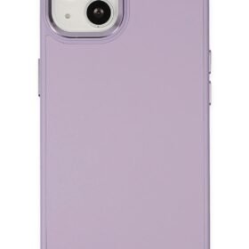 iPhone 14 Plus Kılıf Asya Deri Silikon - Lila-(5796)