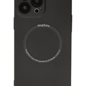 iPhone 14 Pro Kılıf Jack Magneticsafe Lens Silikon - Siyah-(5796)