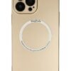 iPhone 14 Pro Max Kılıf Jack Magneticsafe Lens Silikon - Gold-(5796)
