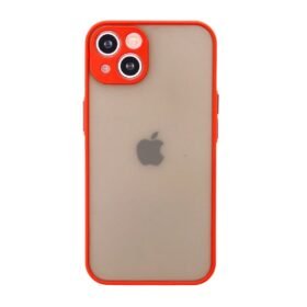 iPhone 14 Kılıf Montreal Silikon Kapak - Kırmızı-(5796)