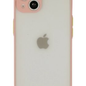 iPhone 14 Kılıf Montreal Silikon Kapak - Pembe-(5796)
