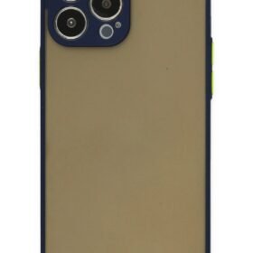 iPhone 14 Pro Kılıf Montreal Silikon Kapak - Lacivert-(5796)