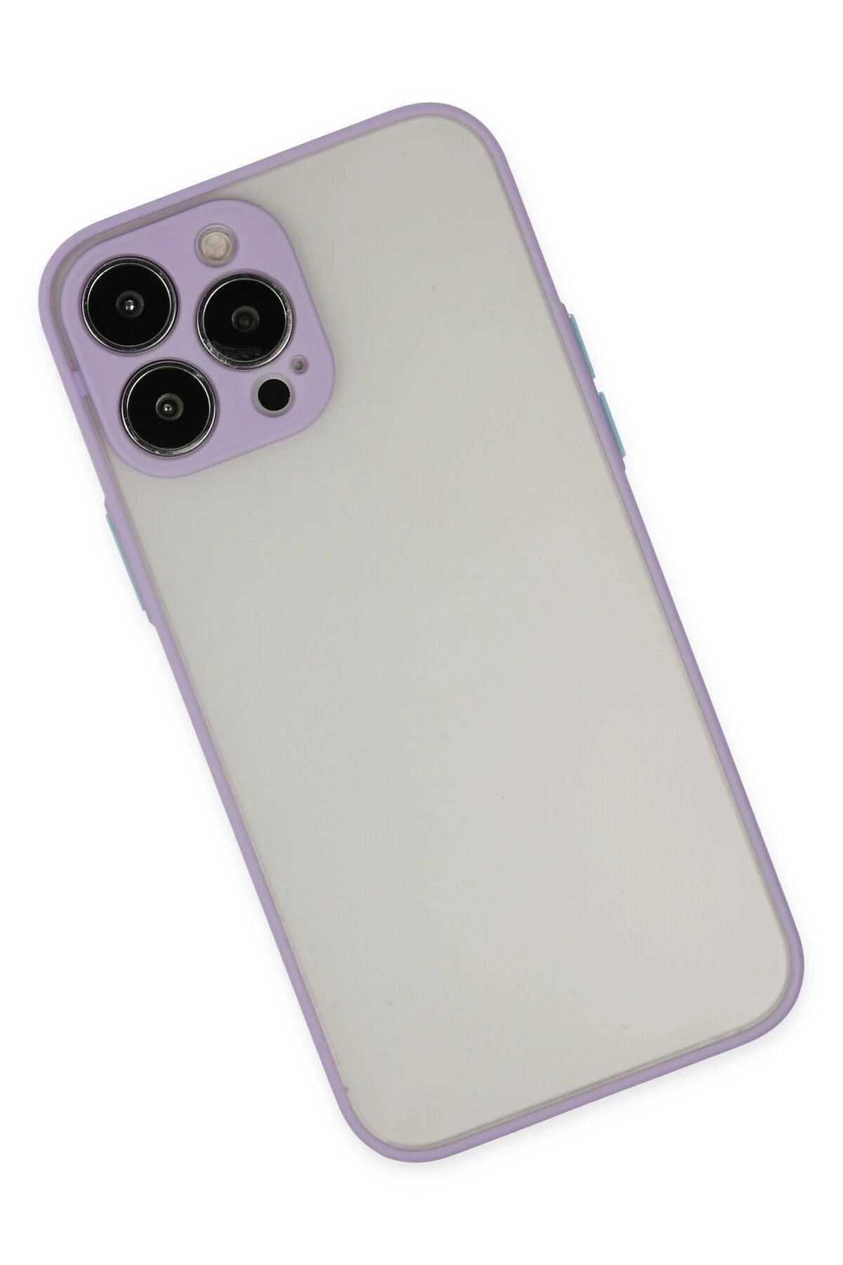 iPhone 14 Pro Kılıf Montreal Silikon Kapak - Mor-(5796) - Görsel 2