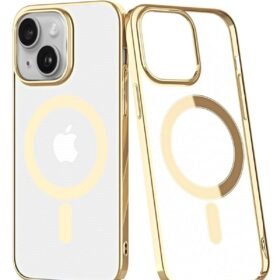iPhone 14 Plus Kılıf Element Magneticsafe Sert Kapak - Gold-(5796)
