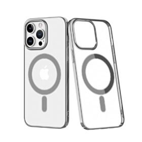 iPhone 14 Pro Kılıf Element Magneticsafe Sert Kapak - Gümüş-(5796)