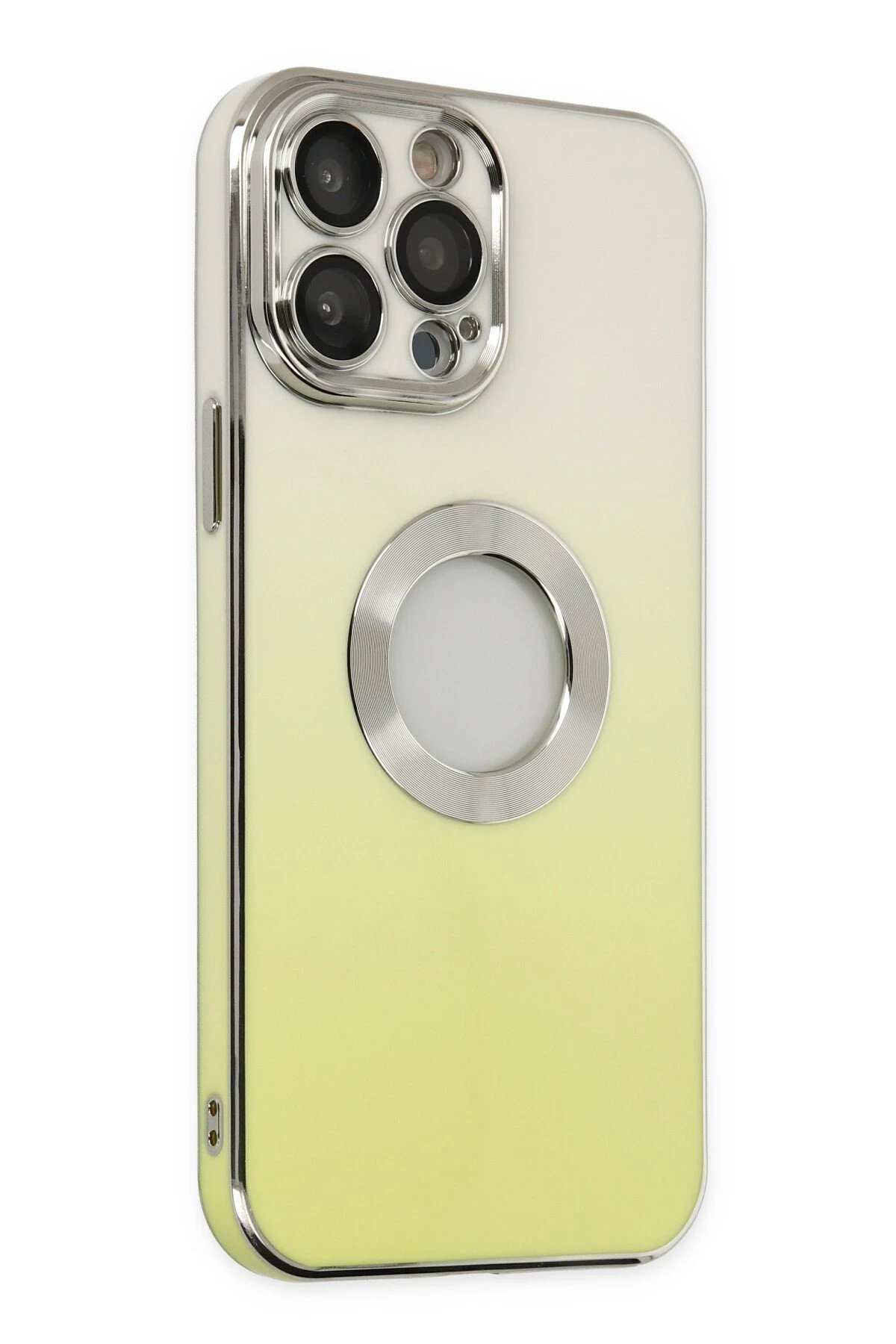 iPhone 14 Pro Max Kılıf Best Silikon - Sarı-(5796) - Görsel 2