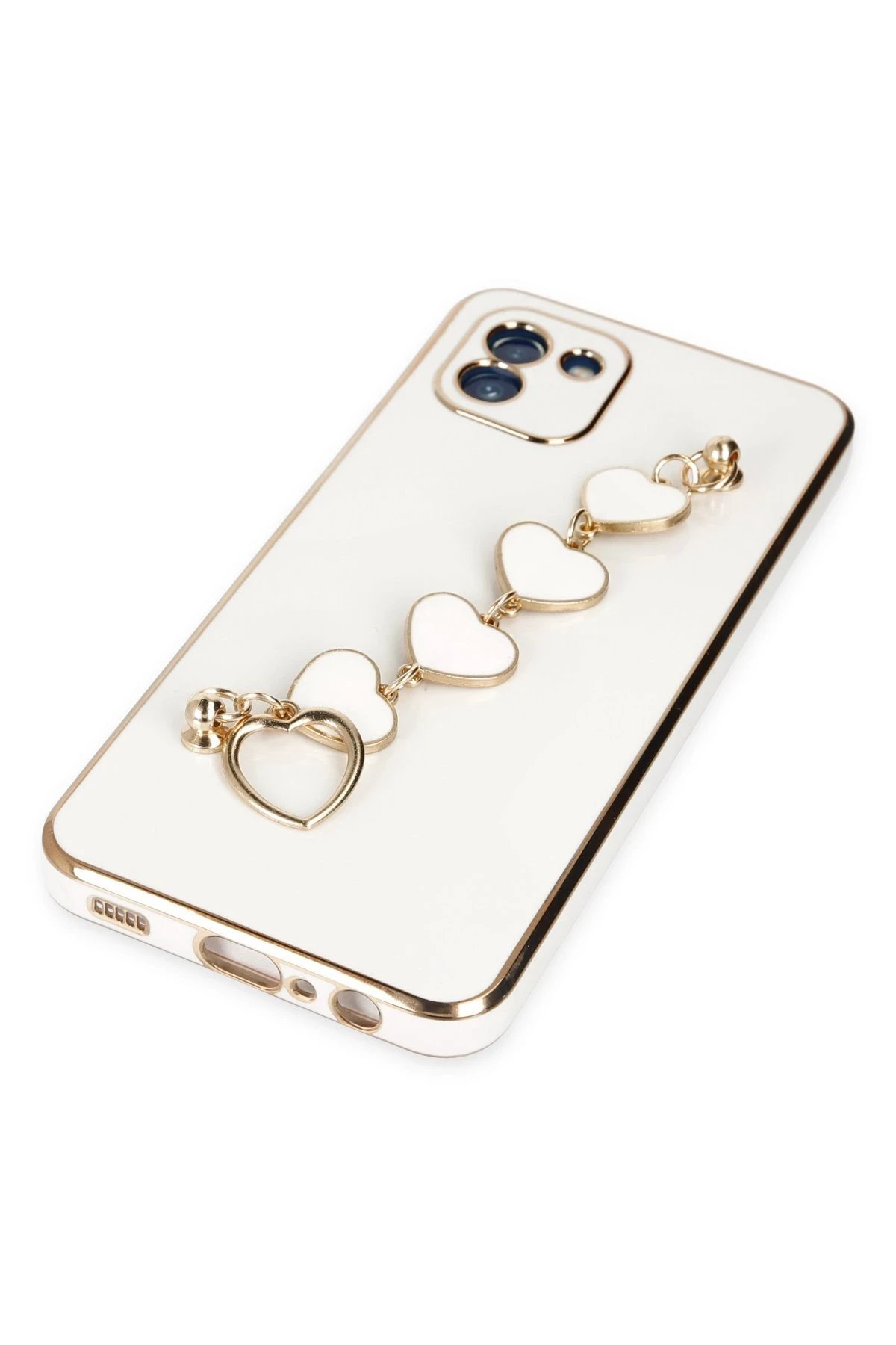 Samsung Galaxy A03 Kılıf Esila Silikon - Beyaz-(5796) - Görsel 4