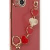 iPhone 14 Plus Kılıf Esila Silikon - Kırmızı-(5796)