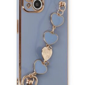 iPhone 14 Plus Kılıf Esila Silikon - Gri-(5796)