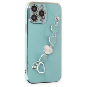 iPhone 14 Pro Kılıf Esila Silikon - Su Yeşili-(5796)