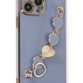 iPhone 14 Pro Max Kılıf Esila Silikon - Gri-(5796)